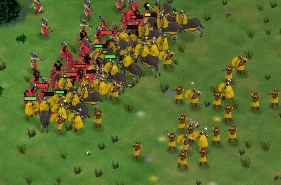 Battle between two armies