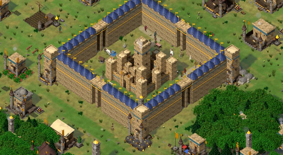 Desert city in Egyptian style