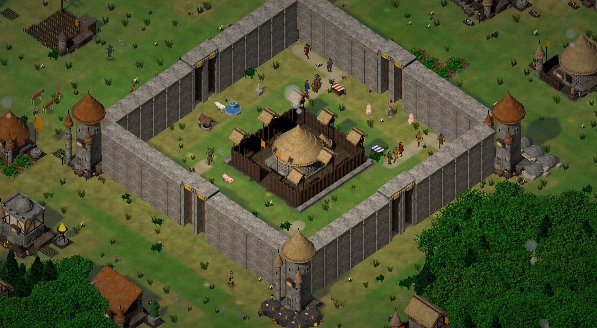 Castle town in Regnoria Kingdom